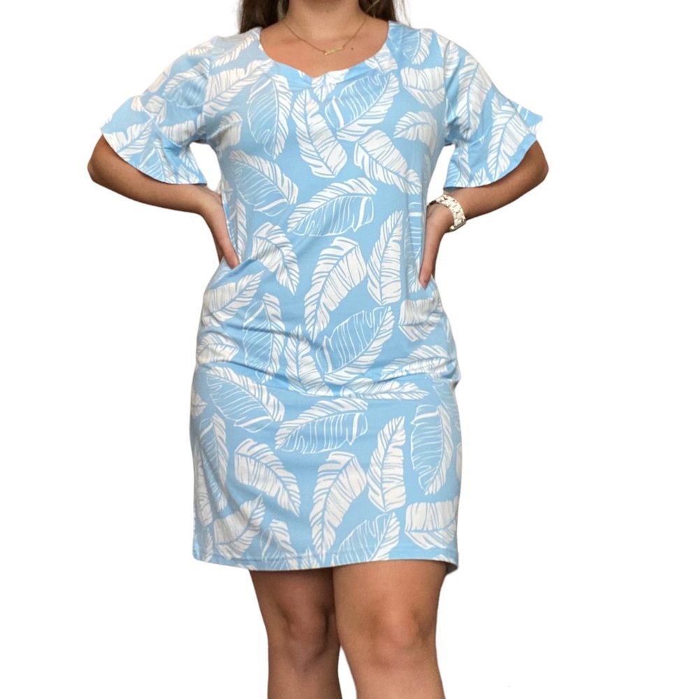 La Mer Luxe tropical shift dress